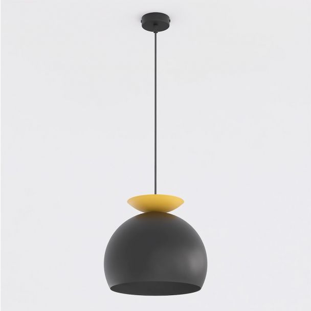 EMIBIG 1754/1 GEO 1 BLACK ORANGE Lampa wisząca