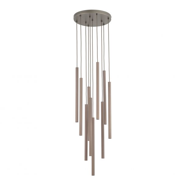 TK-LIGHTING 11493 FERRO NEW BROWN LAMPA WISZĄCA 10XG9 KOŁO