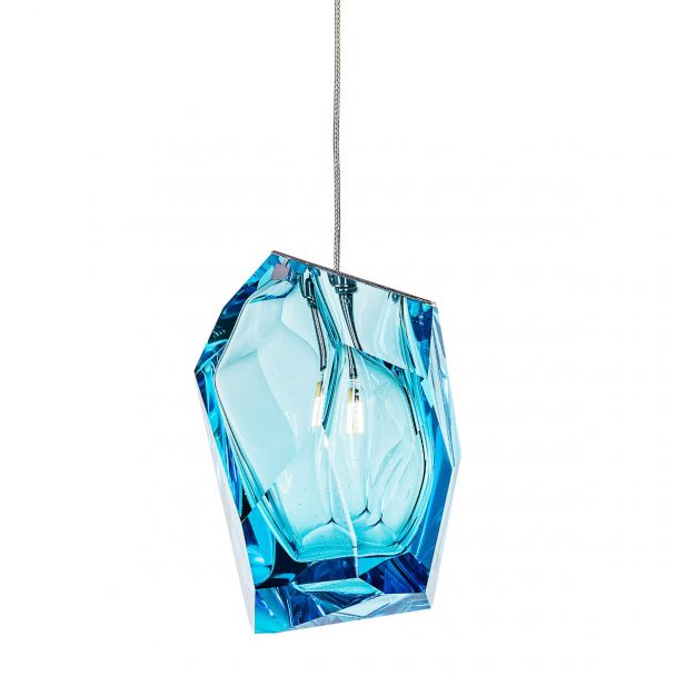 LASVIT ROCK CRYSTAL Pendant, Singe, Blue