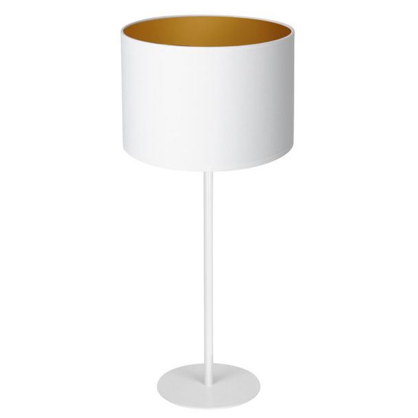 LUMINEX 3452 oprawa przenośna Arden lampa stołowa biały złoty