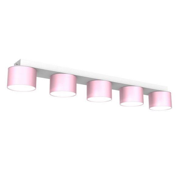 MILAGRO MLP7557 Lampa sufitowa DIXIE Pink/White  5xGX53