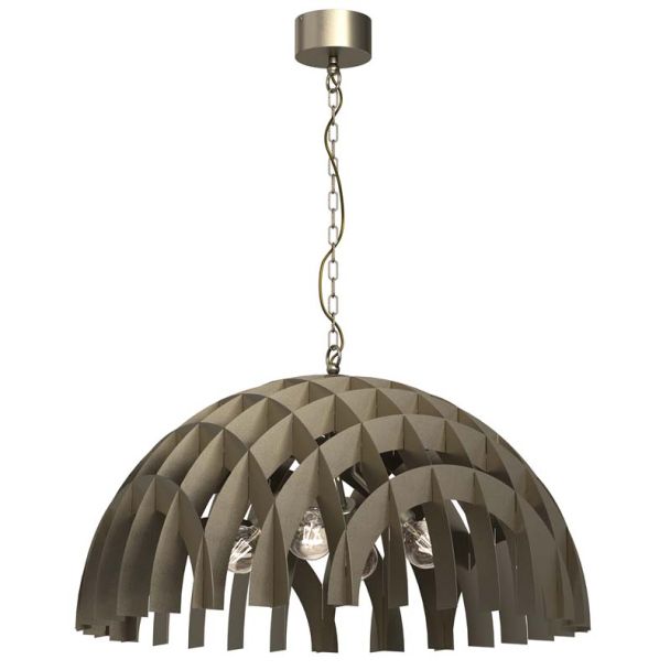 LUMINEX 970 żyrandol  Space "dome dia 800mm" titanium gold 4xE27