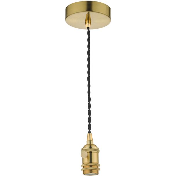 DAR SPB0140 ACCESSORIES 1LT SUSPENSION BRASS WITH BLACK CABLE