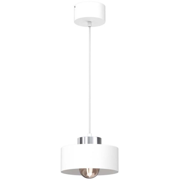 LUMINEX 9843 żyrandol Marti white/chrome 1xE27