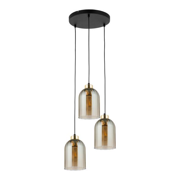 TK-LIGHTING 5624 SATIPO AMBER LAMPA WISZĄCA 3 PŁ