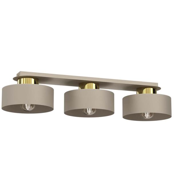 LUMINEX 9929 plafon Marti beige/gold 3xE27