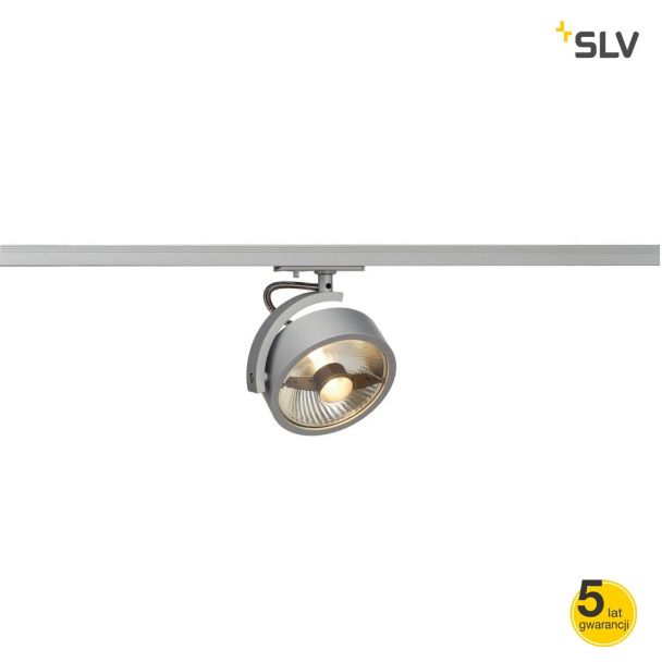 SLV 143544 KALU TRACK QPAR111 lamp srebrnoszary zawiera 1-F Adapter oprawa 1-fazowy