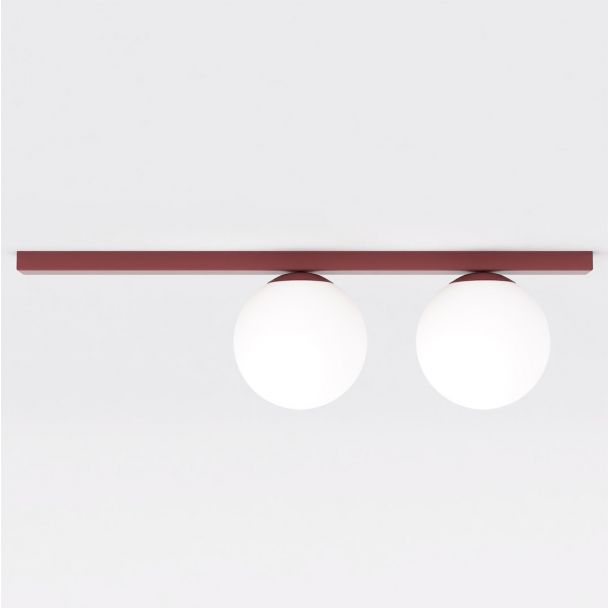 EMIBIG 1713/2 FIT 2 BURGUNDY OPAL Lampa sufitowa