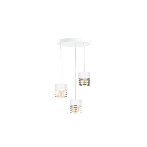 KETER 1136 Lampa wisząca 3xE27 ROYAL WHITE/GOLD