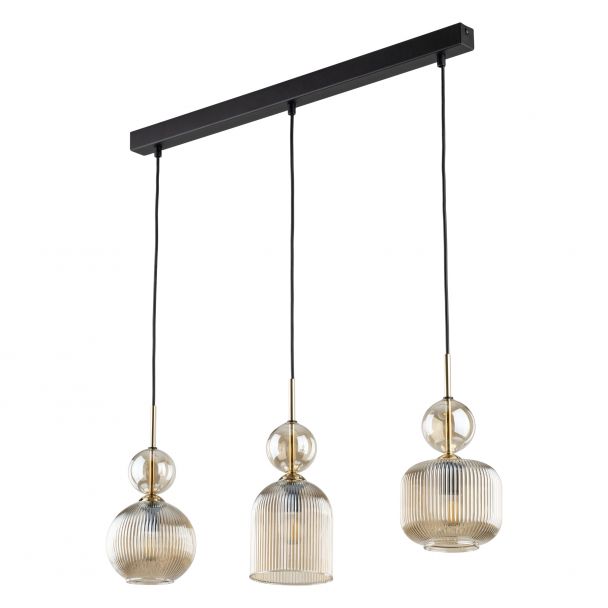 TK-LIGHTING 11042 SOPHIA COGNAC LAMPA WISZĄCA 3XE14