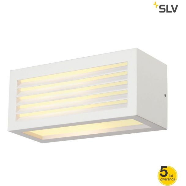 SLV 232491 BOX-L E27 lampa ścienna, kwadratowa, biały, E27, max. 18W