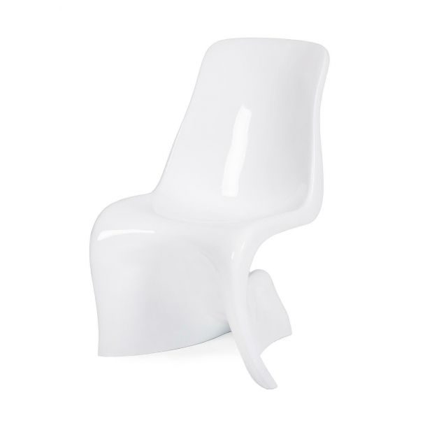 King Home JH-072-1-HER.BIALY Krzesło HER białe - włókno szklane