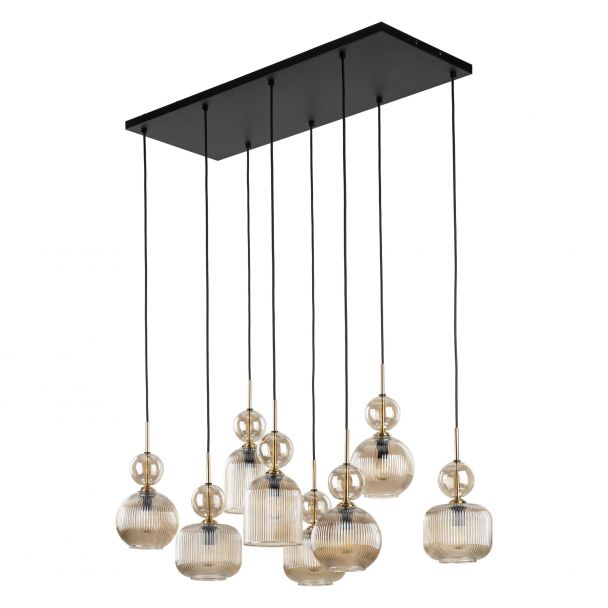 TK-LIGHTING 11045 SOPHIA COGNAC LAMPA WISZĄCA 8XE14