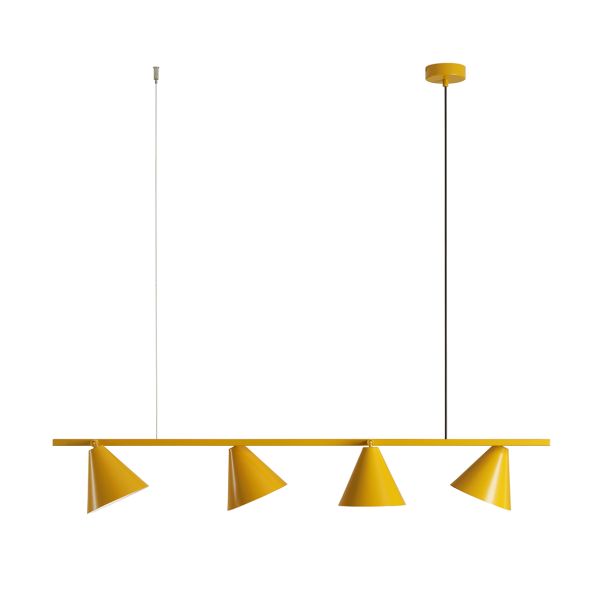 ALDEX 1108L14 LAMPA WISZĄCA FORM 4 MUSTARD Pomarańczowy
