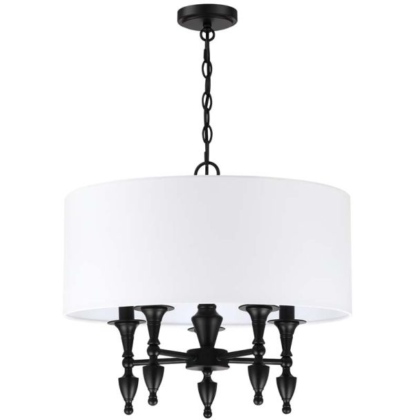 COSMOLIGHT Lampa wisząca AUSTIN P05203BK-WH