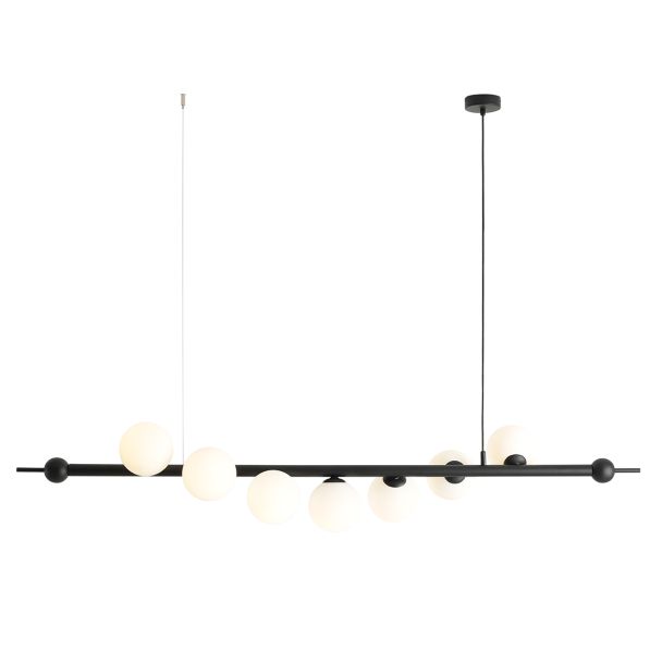 ALDEX 1115T1 LAMPA WISZĄCA WAVE 7 KOLOR CZARNY