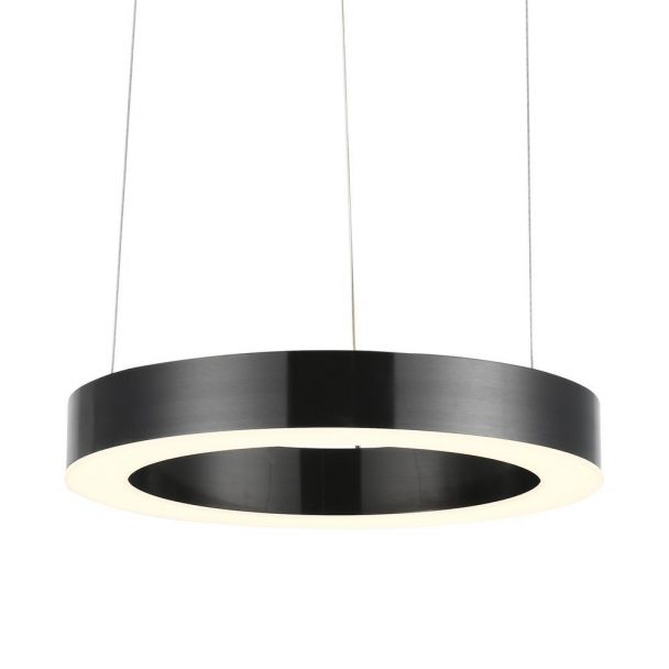 Step into Design ST-8848-40 black Lampa wisząca CIRCLE 40 LED tytanowa 40 cm