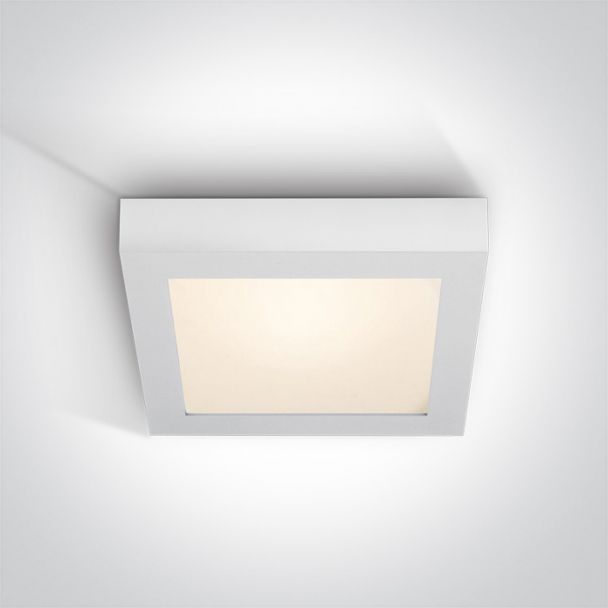 ONE LIGHT 62122F/W/W Morfi biały plafon LED IP40 3000K 22W