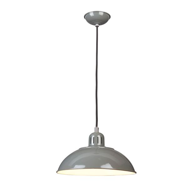 ELSTEAD Franklin FRANKLIN-P-GY 1 Light Pendant - Grey