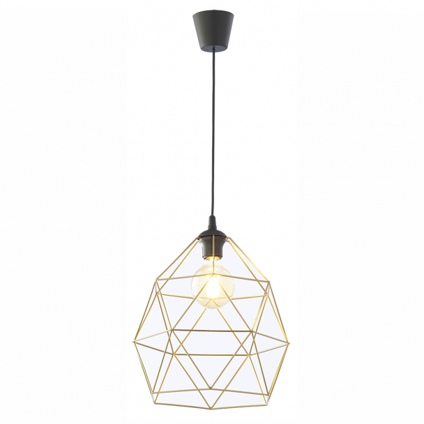 TK-LIGHTING 3457 GALAXY BLACK / GOLD LAMPA WISZĄCA 1XL