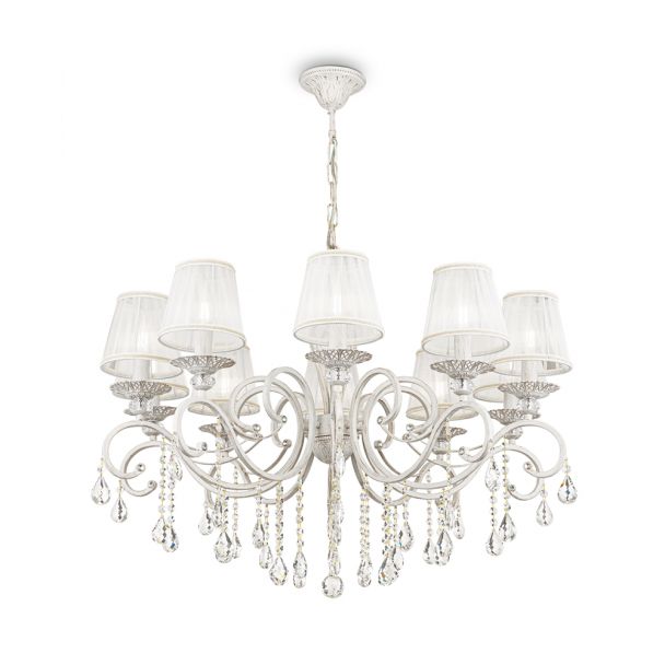 MAYTONI ARM247-10-G Elegant Grace Chandelier White with Gold
