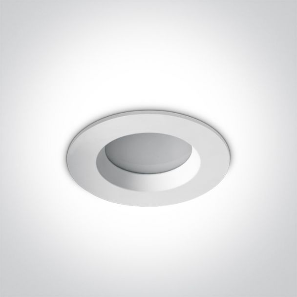 ONE LIGHT 10107B/W/C Pomos biała oprawa typu downlight do wbudowania LED IP54 4000K 7W