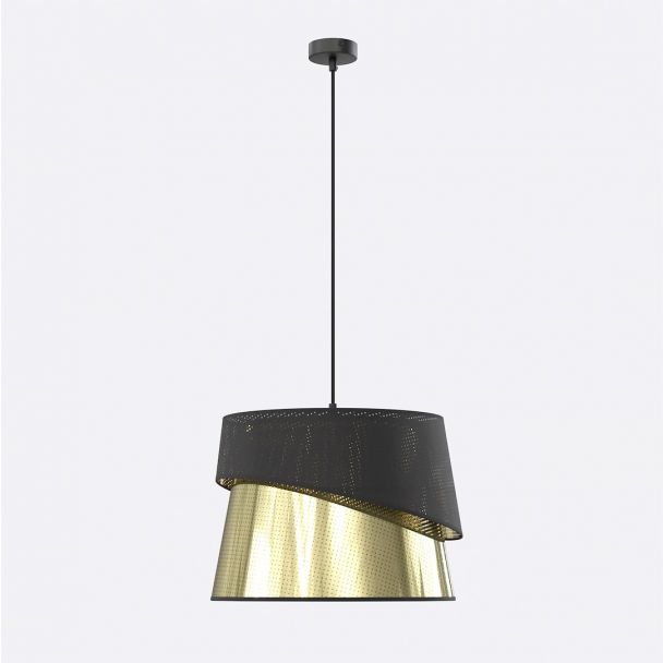 EMIBIG 1708/1 CANVA 1 BLACK GOLD Lampa wisząca