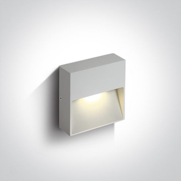 ONE LIGHT 67359A/W/W Skliri biały kinkiet LED 3000K 3W IP54