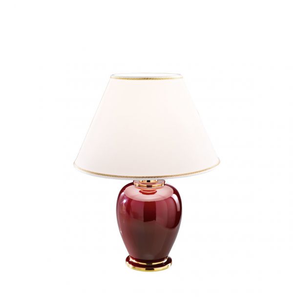 KOLARZ 0014.73S.7 GIARDINO BORDEAUX lampa stołowa złoto 24K