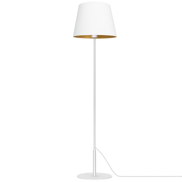 LUMINEX 3459 oprawa przenośna Arden lampa podłogowa biały złoty