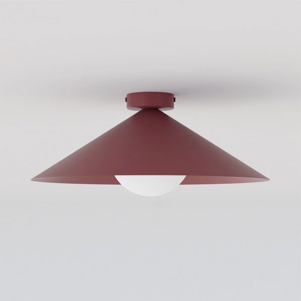 EMIBIG 1720/1M MONO 1M PLAFON BURGUNDY OPAL Lampa sufitowa