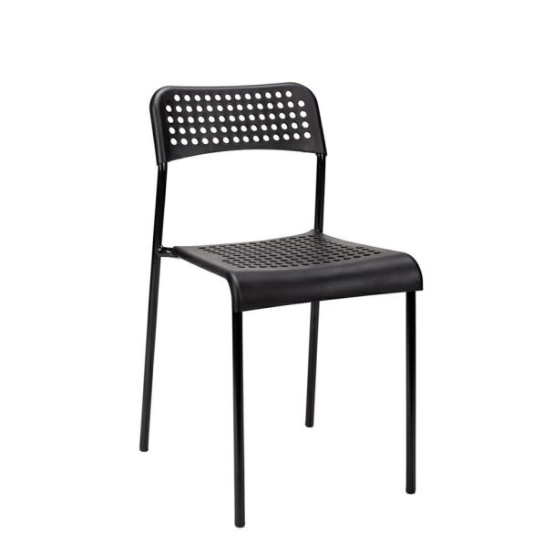 Modesto Design PM055.BLACK MODESTO krzesło DAVIS czarne - polipropylen, metal