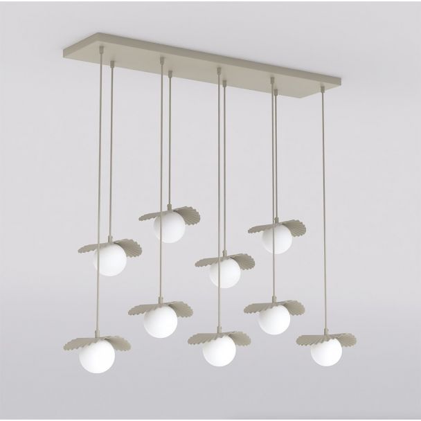 EMIBIG 1760/9 FLORA 9 MOKKA OPAL Lampa wisząca