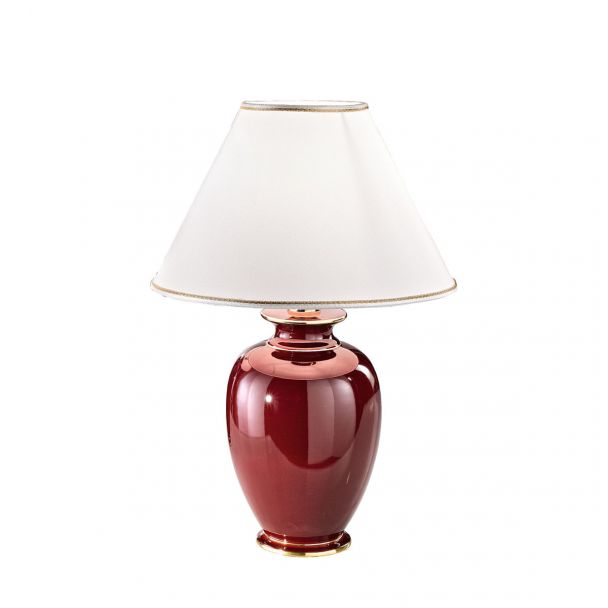 KOLARZ 0014.73.7 GIARDINO BORDEAUX lampa stołowa złoto 24K