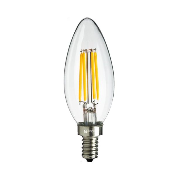 MILAGRO EKZF990 Żarówka Filamentowa LED 4W Świeczka E14 2700K