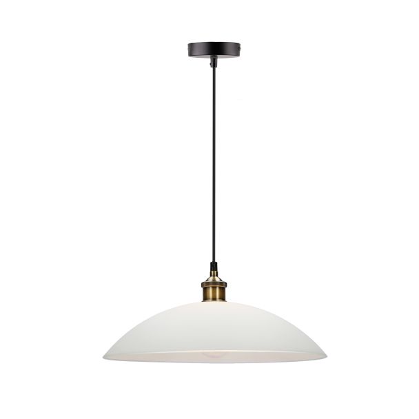 CANDELLUX 31-20611 DEXTER 3 LAMPA WISZĄCA MIEDZIANY 1X60W E27 KLOSZ BIAŁY