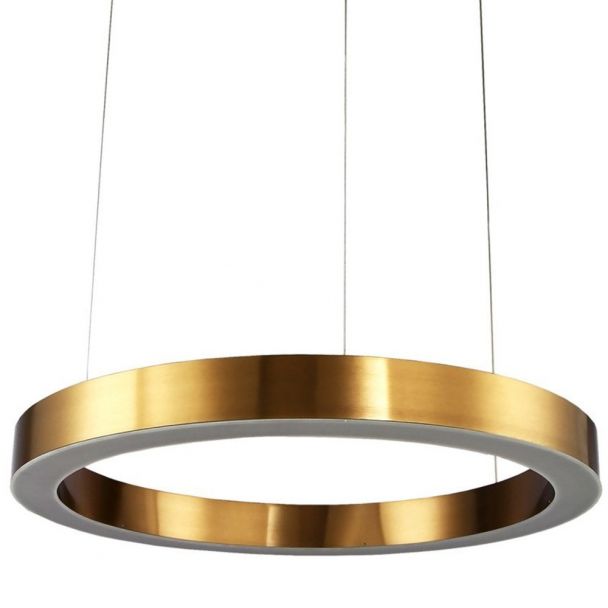 Step into Design ST-8848-80 brass Lampa wisząca CIRCLE 80 LED mosiądz 80 cm