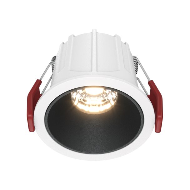 MAYTONI Alfa LED DL043-01-10W3K-D-RD-WB Lampa punktowa wbudowana - kolor Biały,Czarny