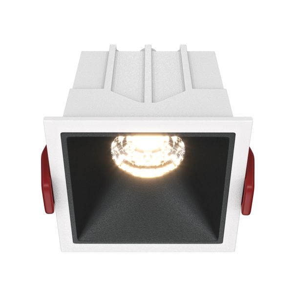 MAYTONI Alfa LED DL043-01-10W3K-D-SQ-WB Lampa punktowa wbudowana - kolor Biały,Czarny