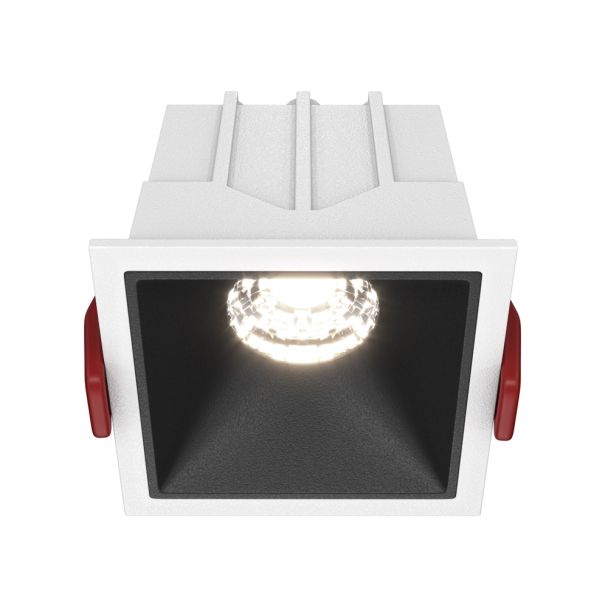MAYTONI Alfa LED DL043-01-10W4K-D-SQ-WB Lampa punktowa wbudowana - kolor Biały,Czarny
