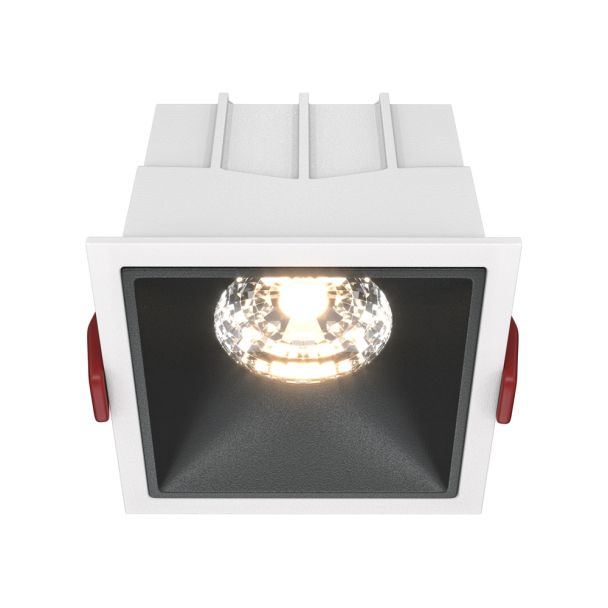 MAYTONI Alfa LED DL043-01-15W3K-D-SQ-WB Lampa punktowa wbudowana - kolor Biały,Czarny