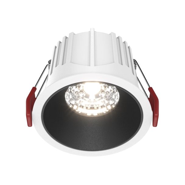 MAYTONI Alfa LED DL043-01-15W4K-D-RD-WB Lampa punktowa wbudowana - kolor Biały,Czarny