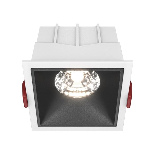 MAYTONI Alfa LED DL043-01-15W4K-D-SQ-WB Lampa punktowa wbudowana - kolor Biały,Czarny