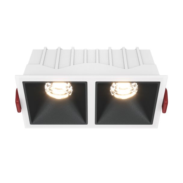 MAYTONI Alfa LED DL043-02-10W3K-SQ-WB Lampa punktowa wbudowana - kolor Biały,Czarny