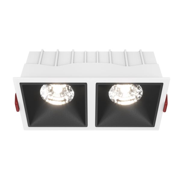 MAYTONI Alfa LED DL043-02-15W4K-D-SQ-WB Lampa punktowa wbudowana - kolor Biały,Czarny