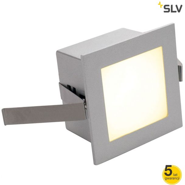 SLV 111262 FRAME BASIC LED wbudowana, kwadratowa, srebrnoszary, ciepły biały LED - SUPER PROMOCJA