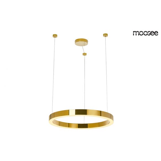 Moosee MSE010100150 MOOSEE lampa wisząca RING LUXURY 50 złota - LED, chromowane złoto