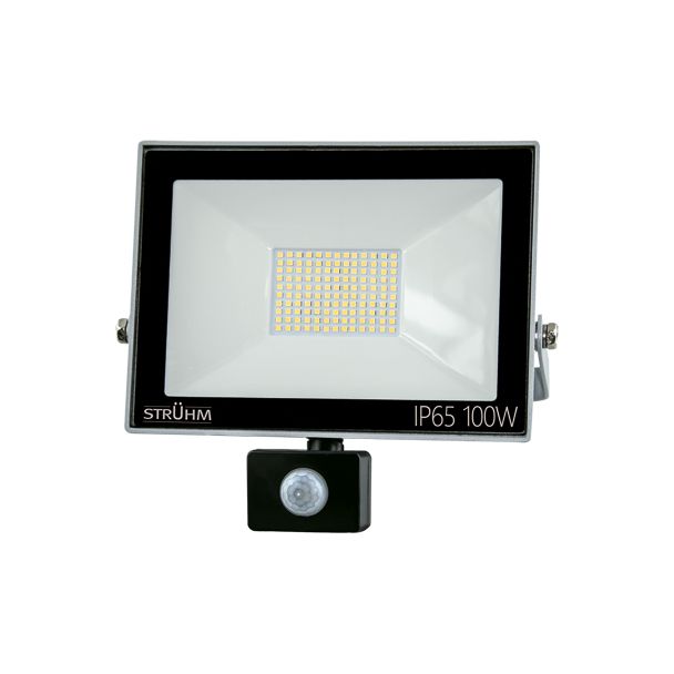 IDEUS 3708 KROMA LED S 100W GREY 6500K Naświetlacz SMD LED z czujnikiem ruchu