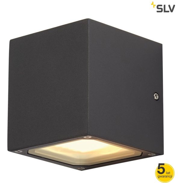 SLV 232535 SITRA CUBE lampa ścienna, antracyt, GX53, max. 9W - SUPER PROMOCJA