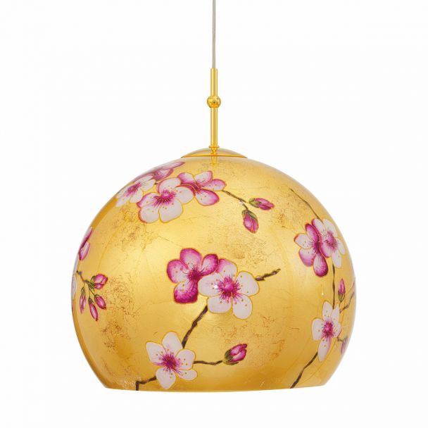 KOLARZ 0392.31L.3.PR.AU LUNA lampa wisząca złoto 24K